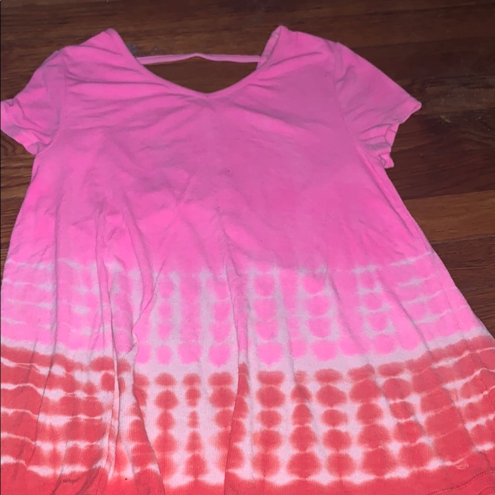 justice tie dye top